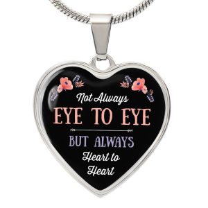 Not Always Eye to Eye, But Always Heart to Heart – Luxury Heart Necklace