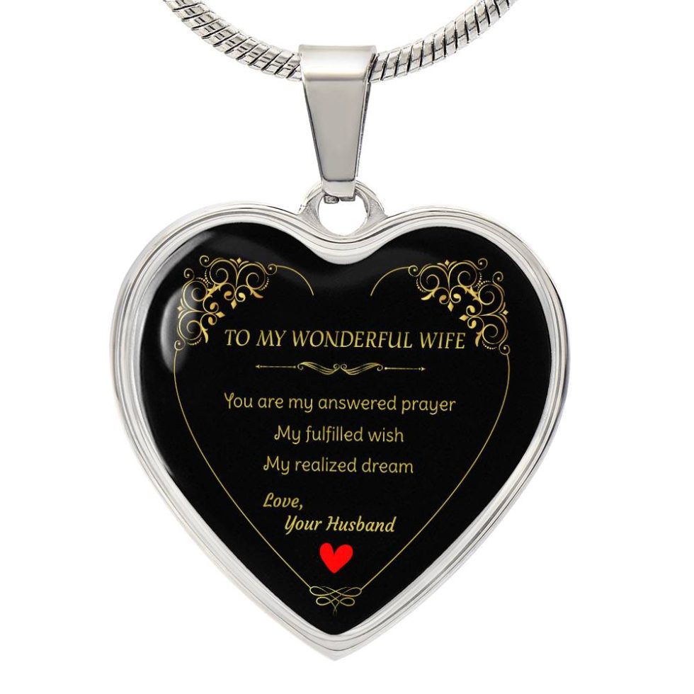 Luxury Heart Necklace for Wife – Personalized Romantic Gift