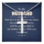 Stainless Steel Cross Necklace for Husband – Faith-Based Gift