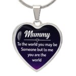 Luxury Heart Necklace for Mom Gift