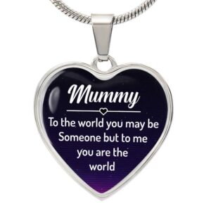 Luxury Heart Necklace for Mom Gift