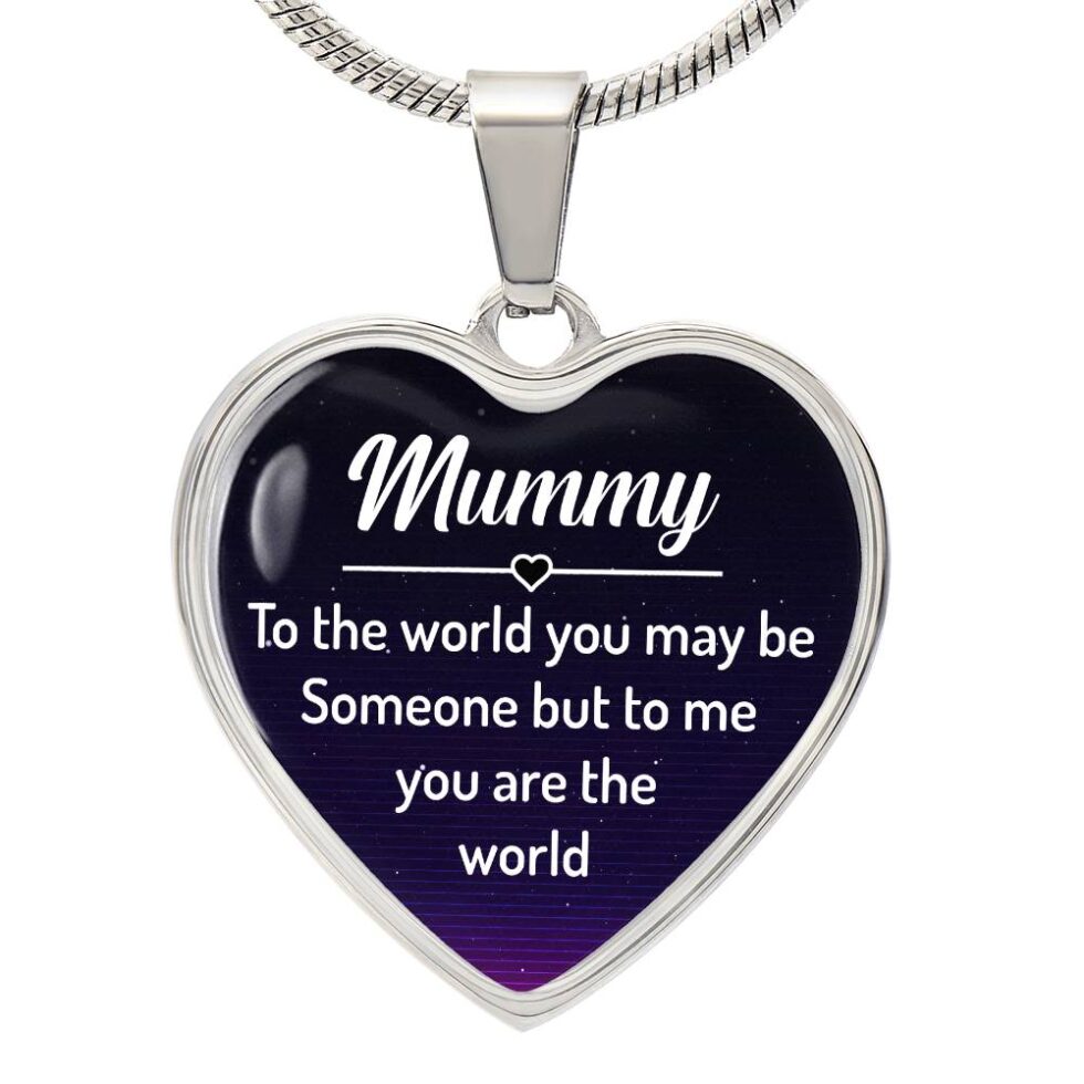 Luxury Heart Necklace for Mom Gift